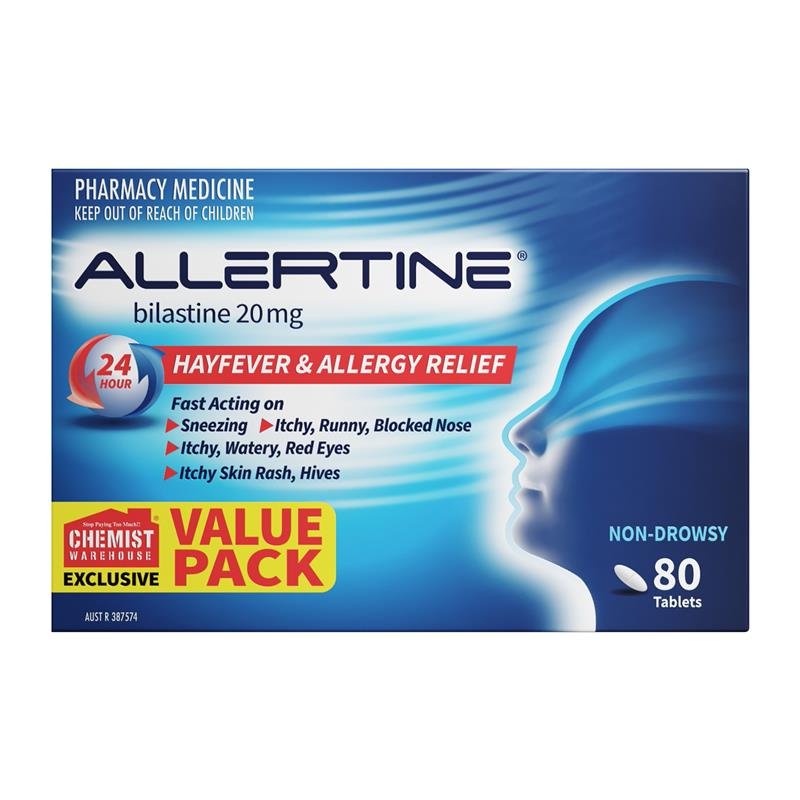 Allertine 抗过敏片 20mg 80片 特惠装