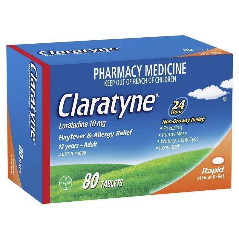 开瑞坦 Claratyne 抗过敏花粉症片 80片