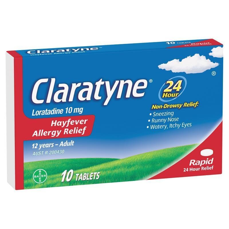 开瑞坦 Claratyne 抗过敏花粉症片 10片
