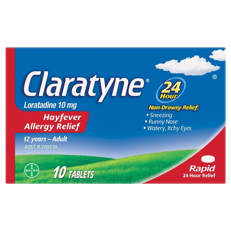 开瑞坦 Claratyne 抗过敏花粉症片 10片