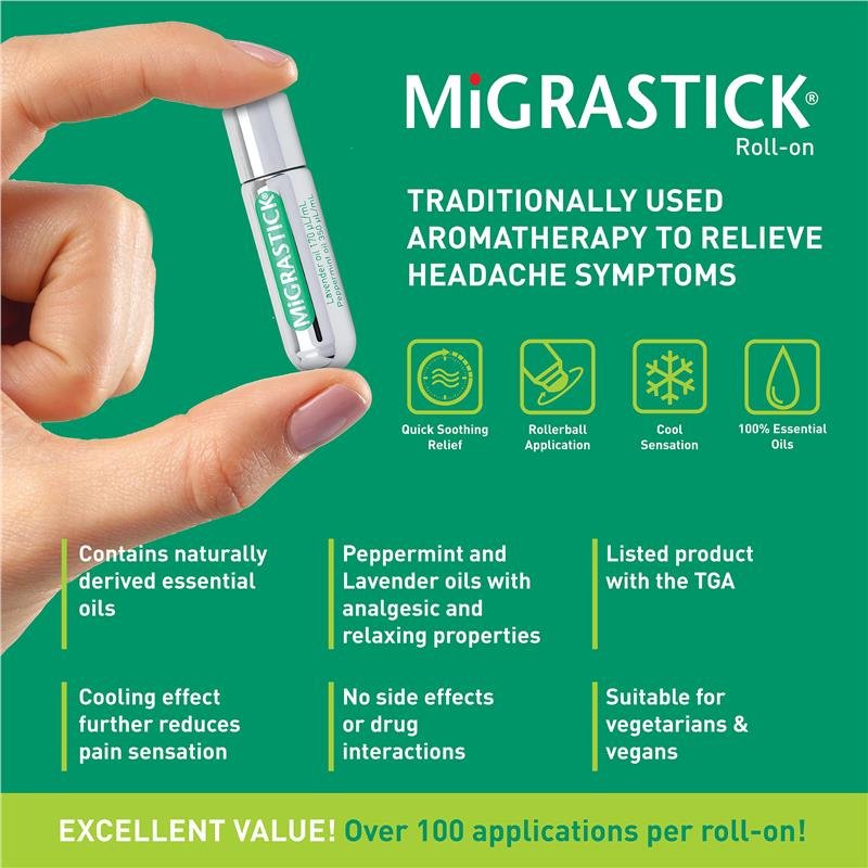 Migrastick 薄荷薰衣草精油走珠 3mL