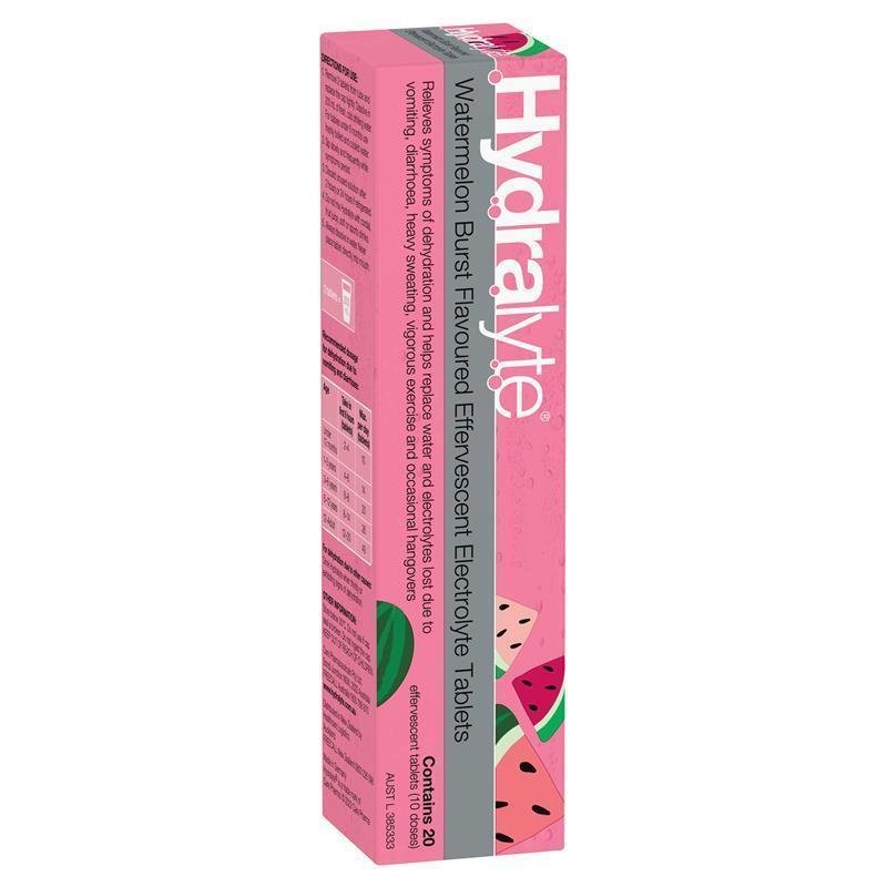 Hydralyte 电解质泡腾片 西瓜味 20片