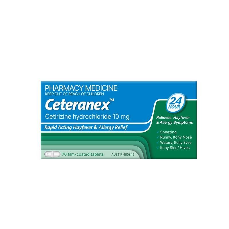 Ceteranex 西替利嗪抗过敏片 70片