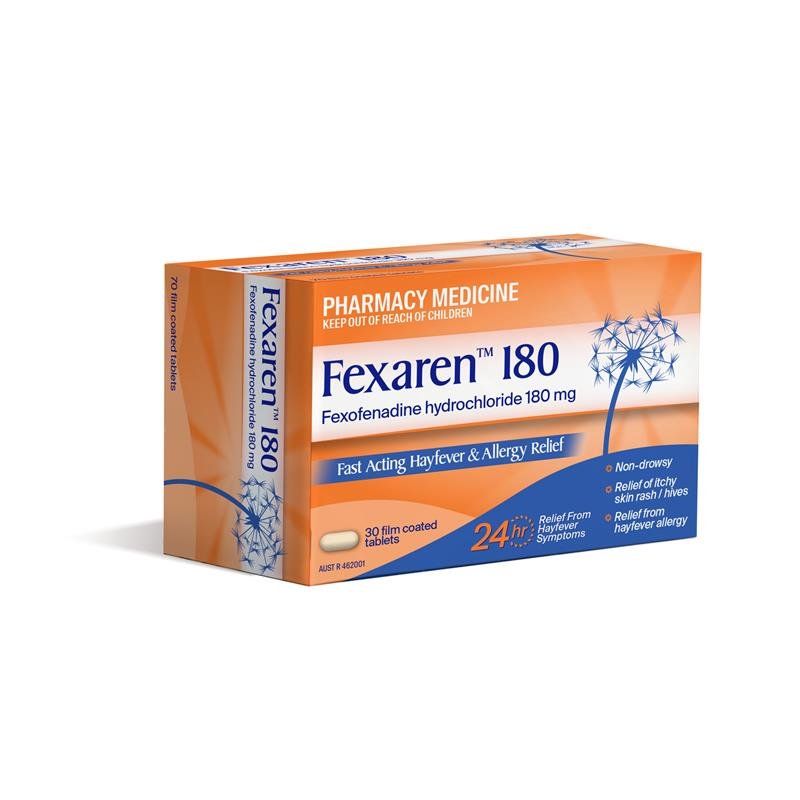 Fexaren 非索非那定抗过敏片 180mg 70片