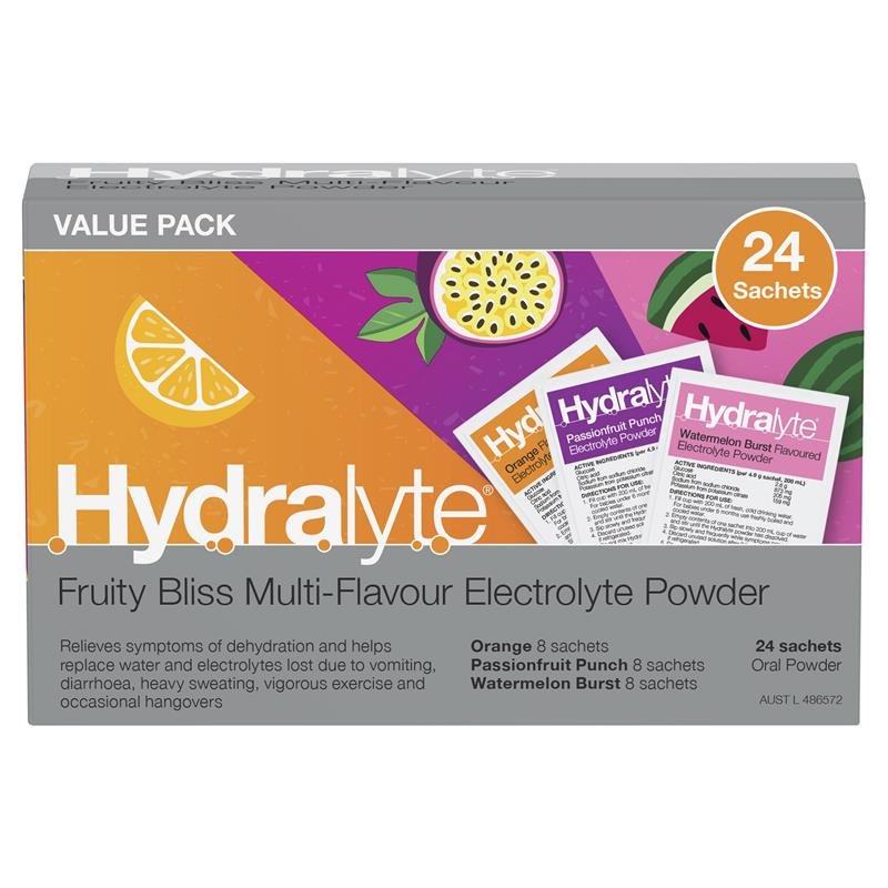 Hydralyte 电解质冲剂 多口味混合果味 24包