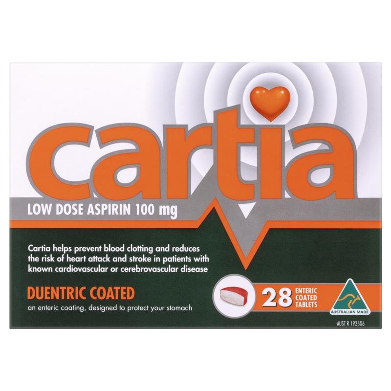 Cartia 阿司匹林肠溶片 100mg 28片