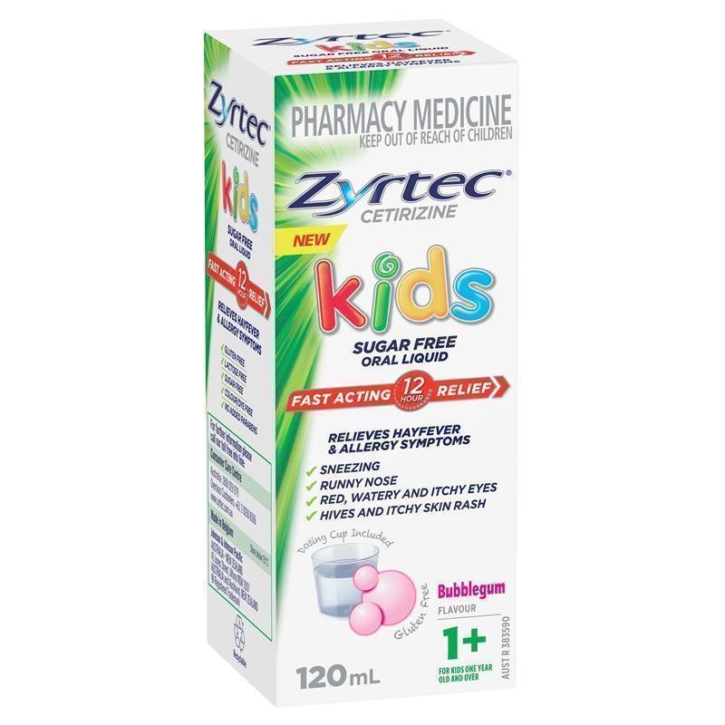 Zyrtec 仙特明 儿童抗组胺抗过敏口服液 泡泡糖味 120ml