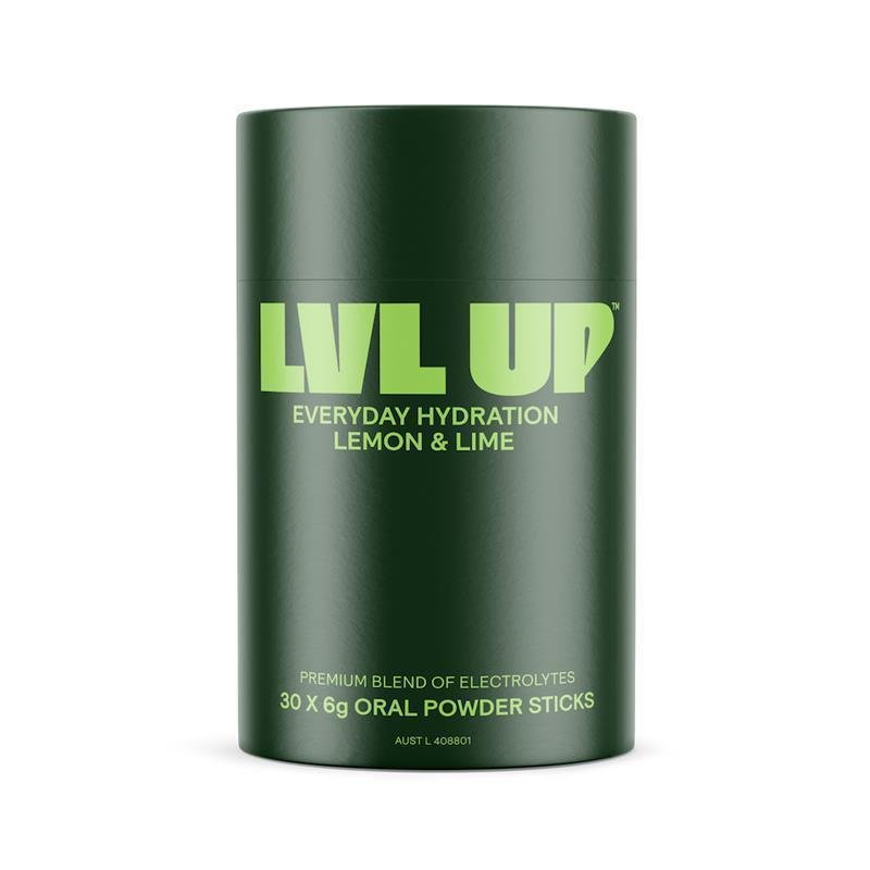 Lvl Up 每日补水电解质冲剂条 柠檬青柠味 30条
