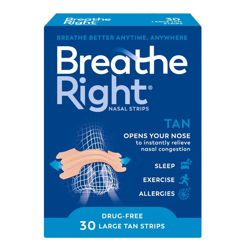 Breathe Right 通气鼻贴 肤色 大号 30片