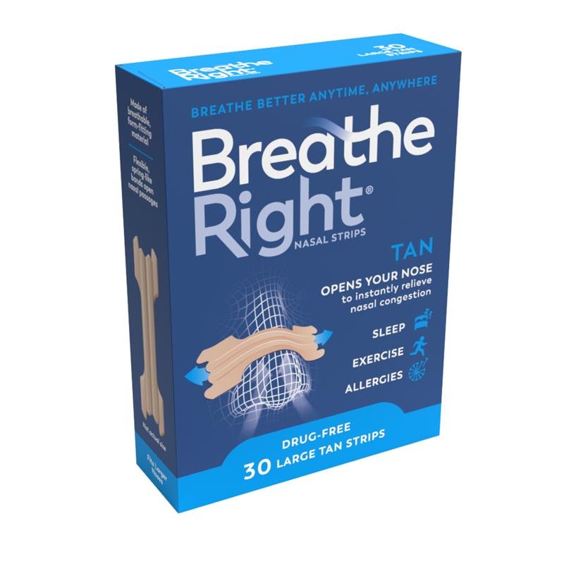 Breathe Right 通气鼻贴 肤色 大号 30片