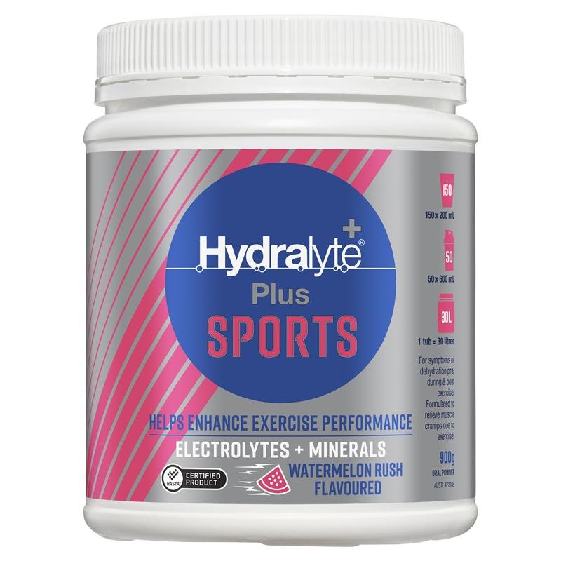 Hydralyte Plus Sports 运动电解质补水冲调粉 西瓜味 900g