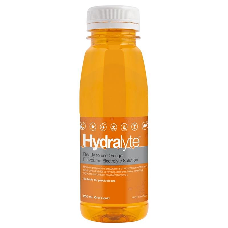 Hydralyte 即饮型电解质补液 橙味 250ml