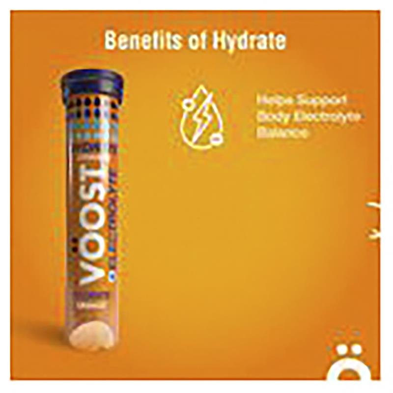 Voost Hydrate 补水电解质泡腾片 香橙味 20片