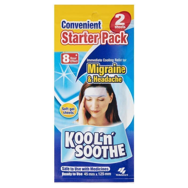 Kool n Soothe 清凉降温凝胶贴 头部适用 2大片