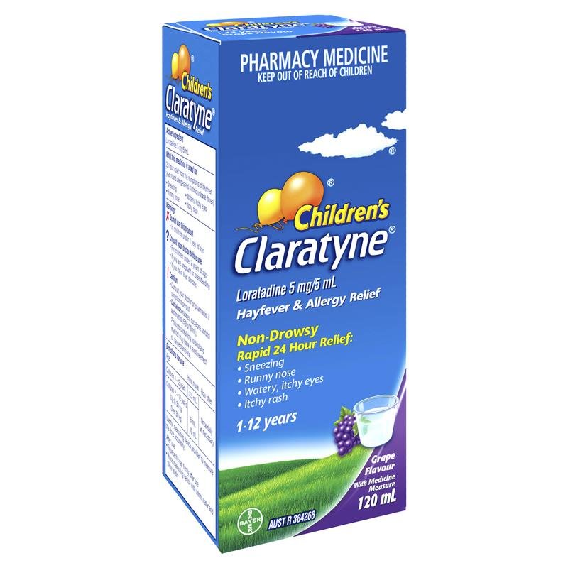 Claratyne 开瑞坦 儿童抗过敏鼻敏感糖浆 葡萄味 120ml