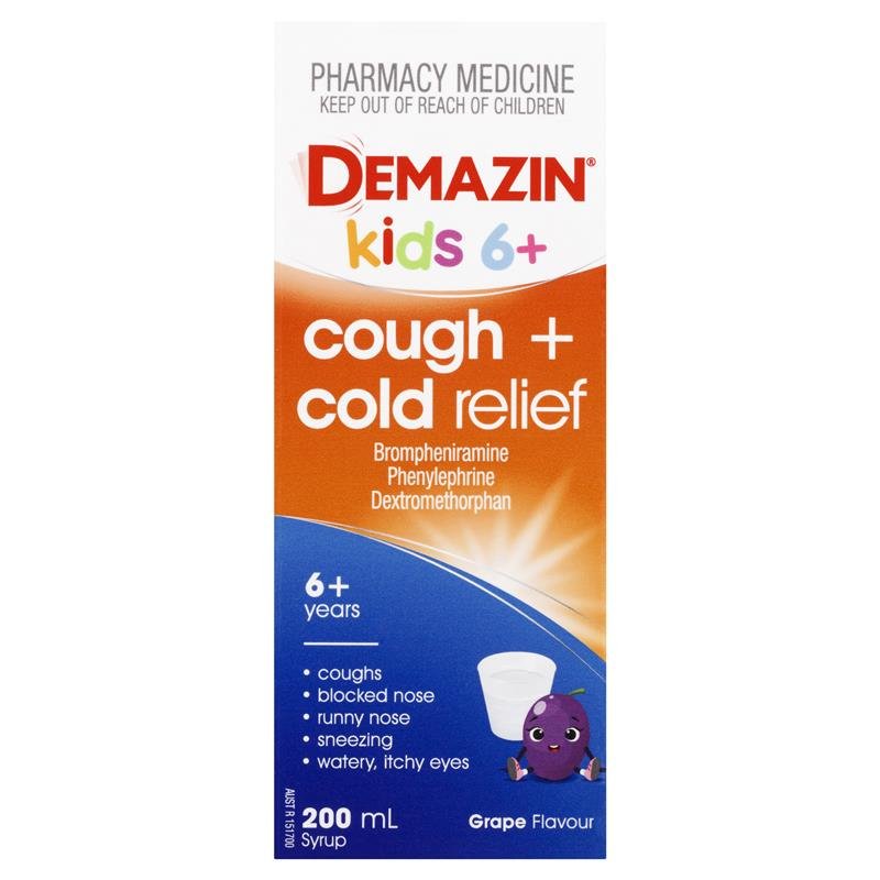 Demazin 儿童止咳感冒口服液 6岁以上 200ml
