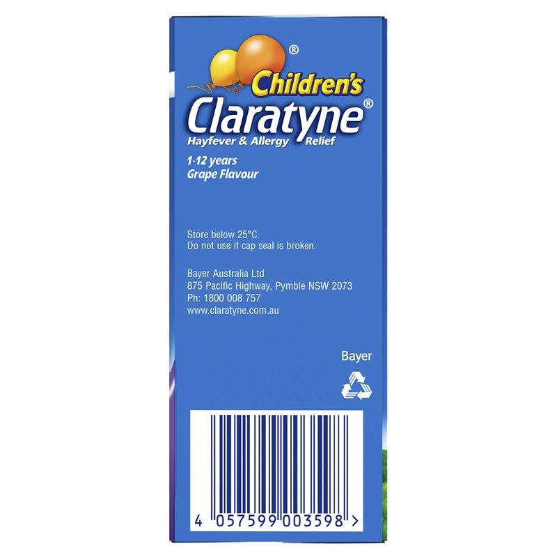 Claratyne 开瑞坦 儿童抗过敏鼻敏感糖浆 葡萄味 60ml