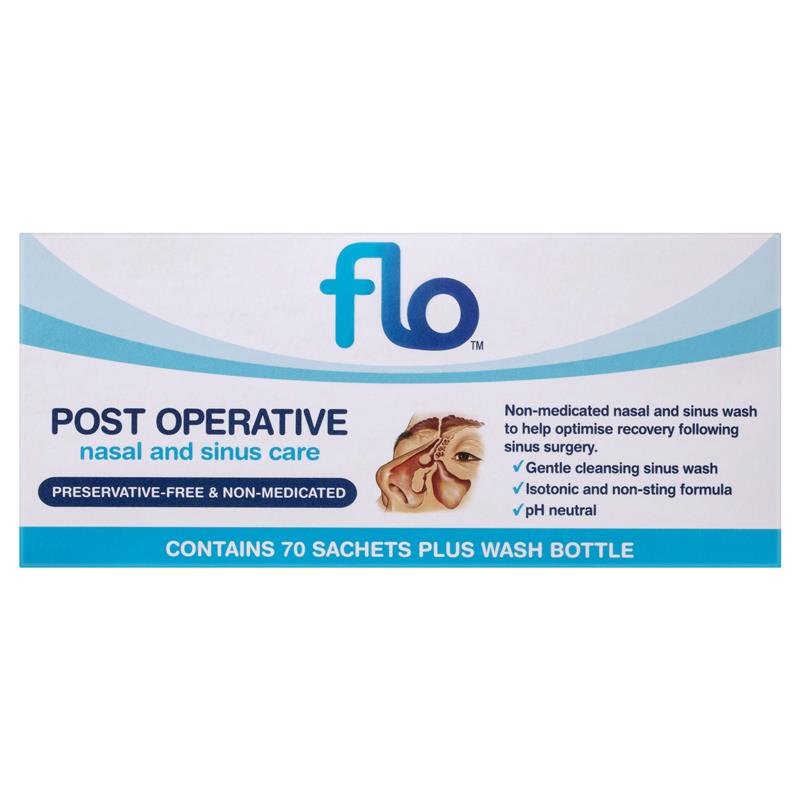 FLO 鼻腔术后洗鼻盐包 70包