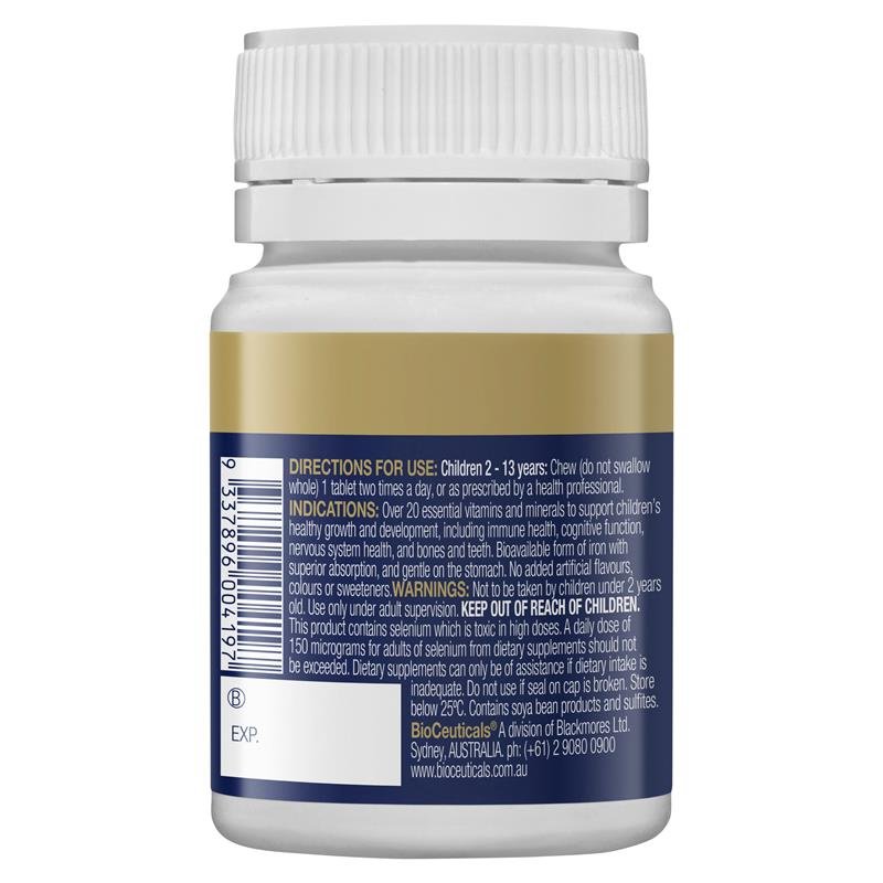 BioCeuticals 儿童复合维生素矿物质咀嚼片 60片