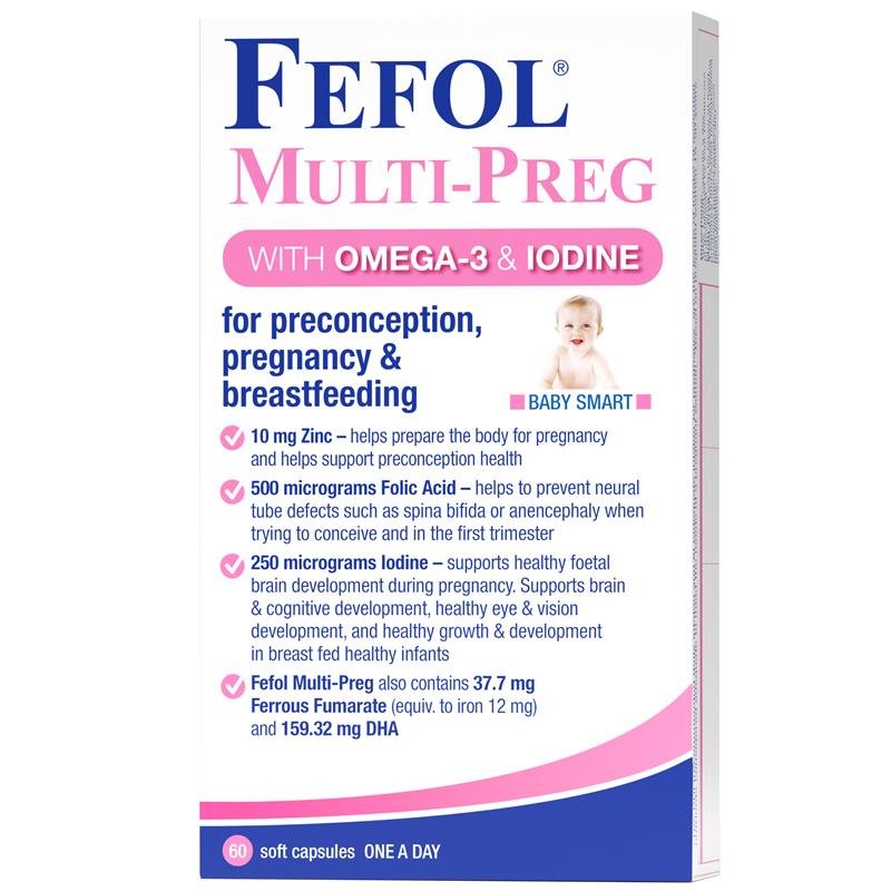 Fefol Multi-Preg 孕期复合维生素矿物质胶囊 60粒