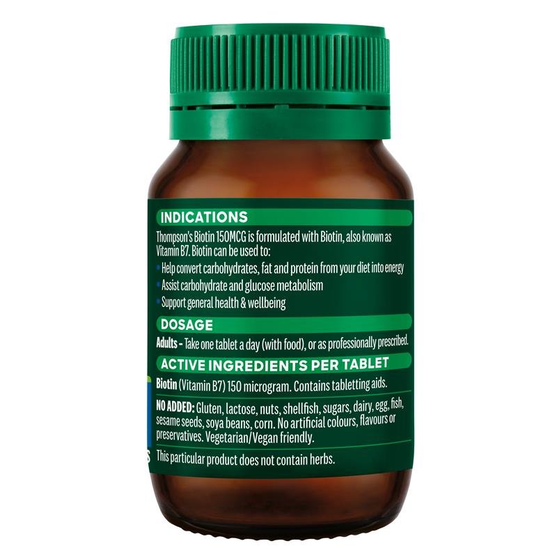 Thompson's 汤普森 生物素 150mcg 100片