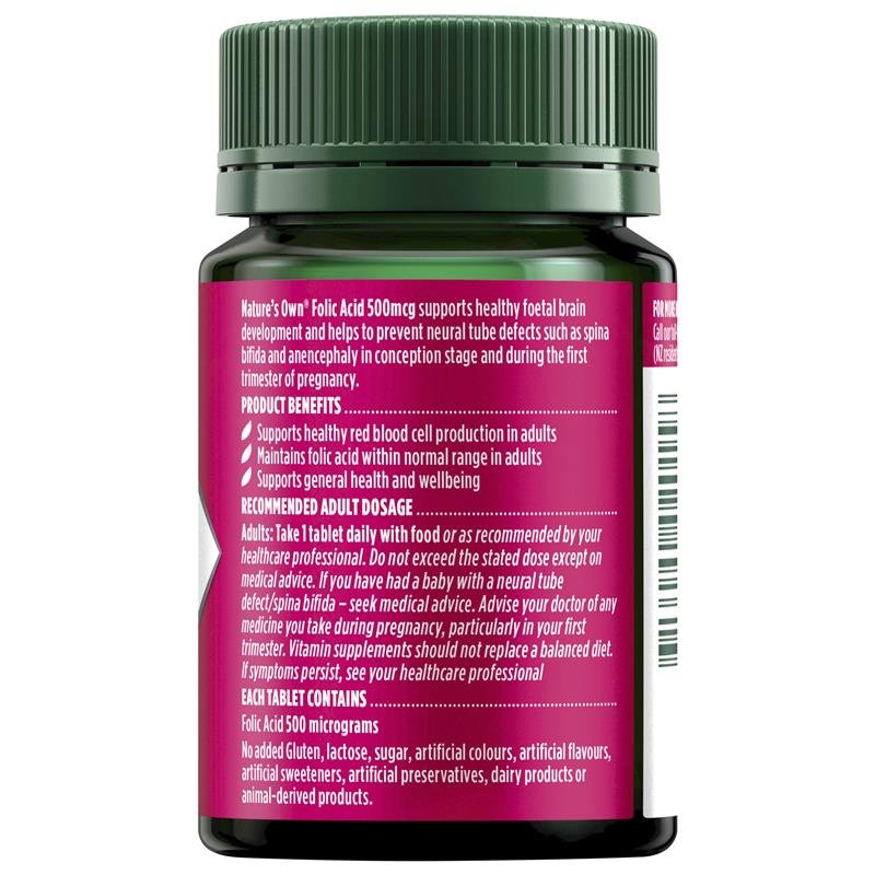 Nature's Own 叶酸 500mcg 120片