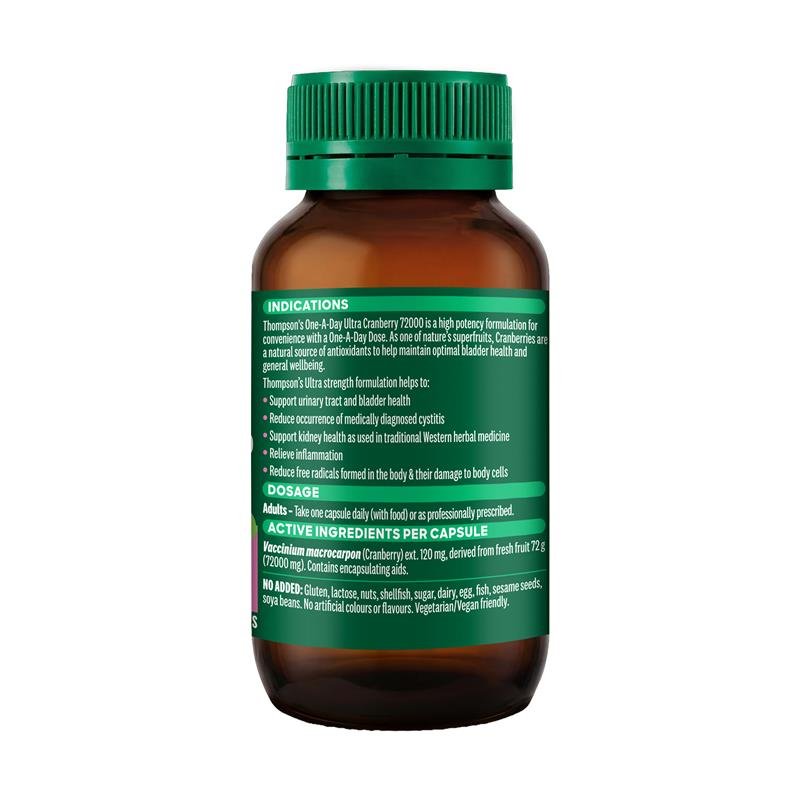 Thompson's 汤普森 每日一粒超浓蔓越莓 72000mg 60粒