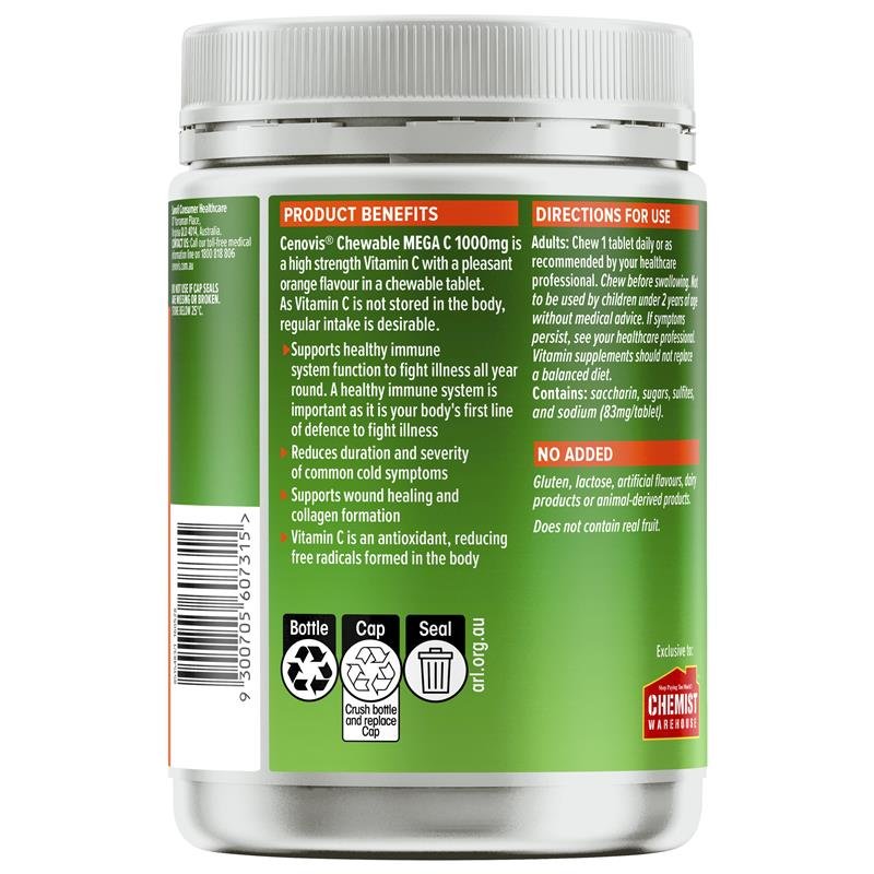 Cenovis 咀嚼型维生素C 1000mg 300片