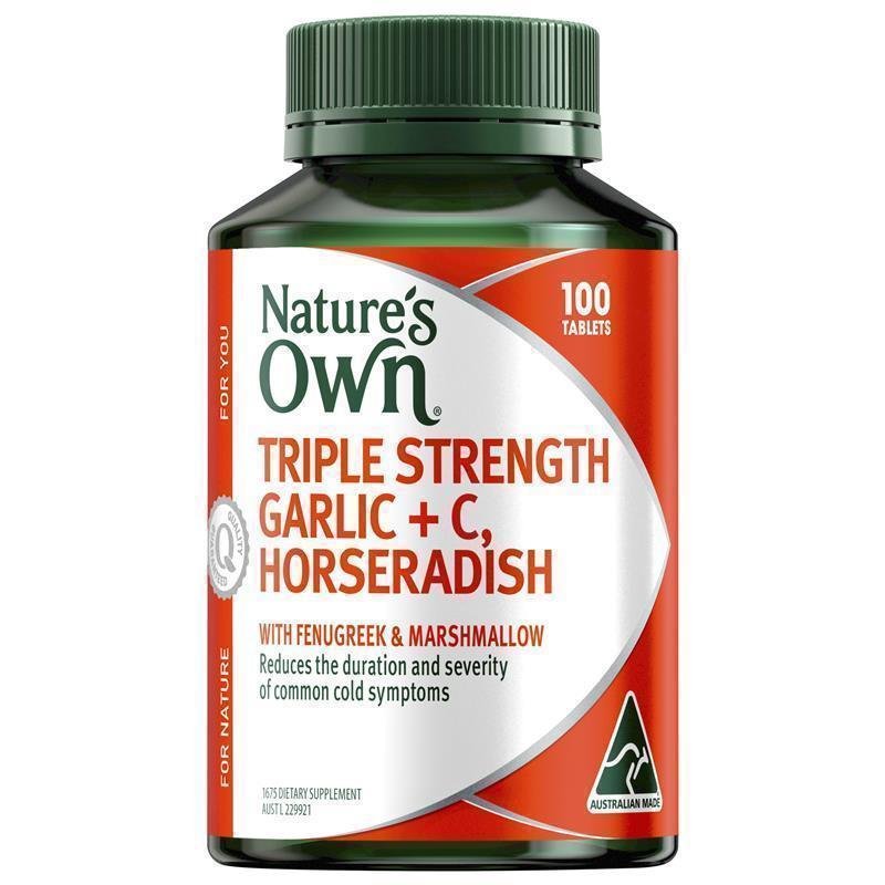 Nature's Own 三倍强效大蒜+维生素C+辣根 100片