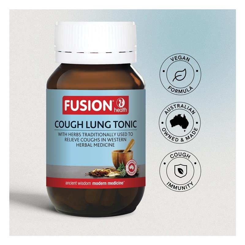 Fusion Health Cough Lung Tonic 复方草本 60粒素食胶囊
