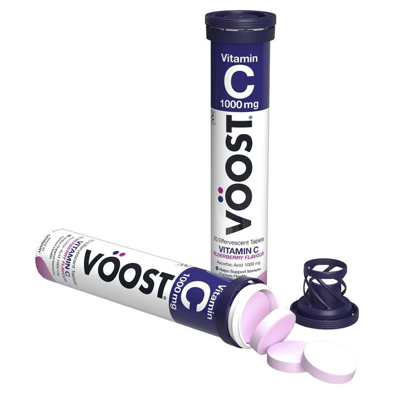 Voost 维生素C泡腾片 接骨木莓味 20片
