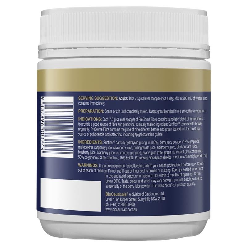 BioCeuticals PreBiome Fibre 益生元膳食纤维粉 150g