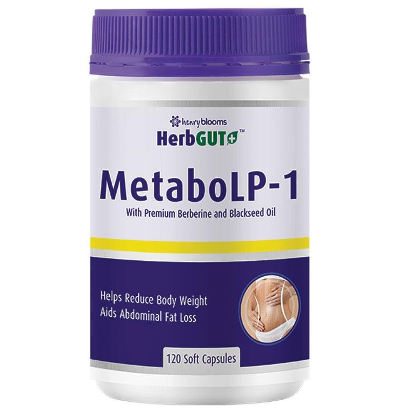 Henry Blooms HerbGUT+ MetabolP-1 胶囊 120粒