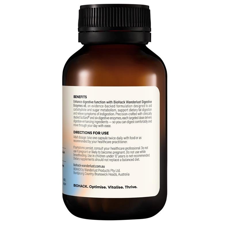 Wanderlust BioHack 六重消化酶胶囊 60粒