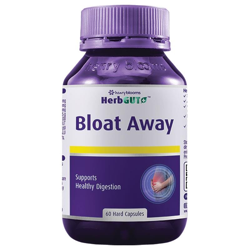 Henry Blooms HerbGUT+ Bloat Away 胶囊 60粒