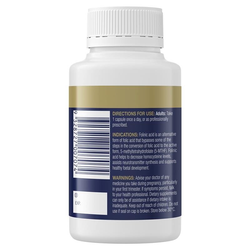 BioCeuticals 亚叶酸(活性叶酸)胶囊 120粒