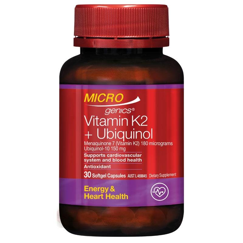 Microgenics 维生素K2+泛醇(还原型辅酶Q10)软胶囊 30粒
