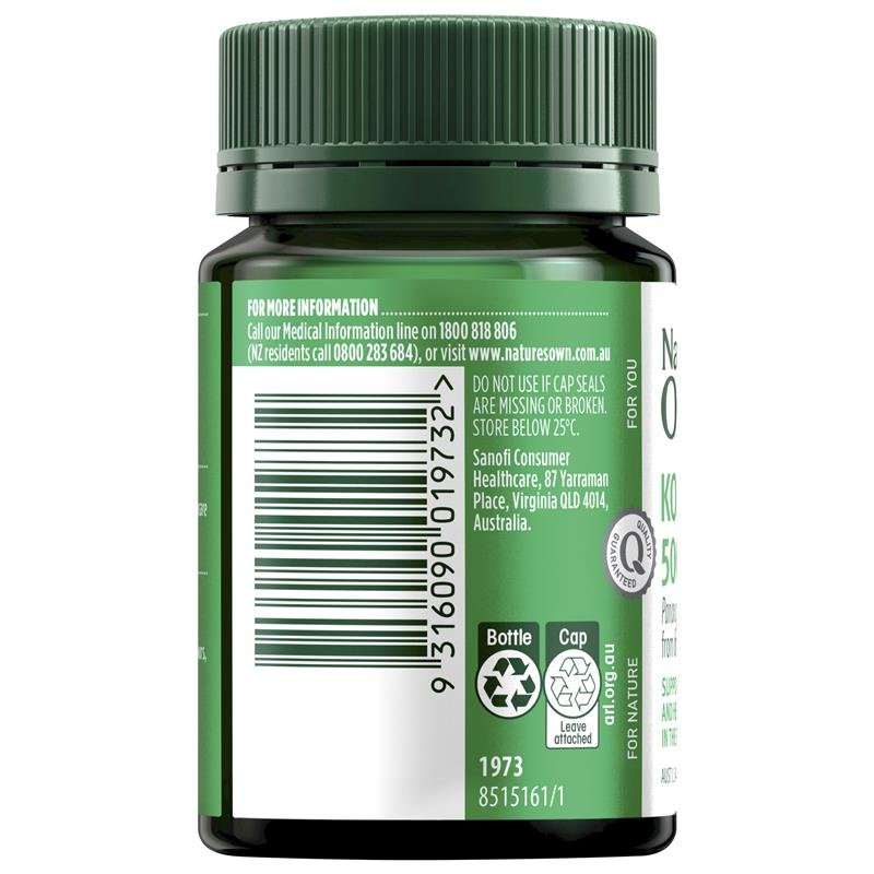 Nature's Own 澳萃维 韩国人参(高丽参)500mg 60片