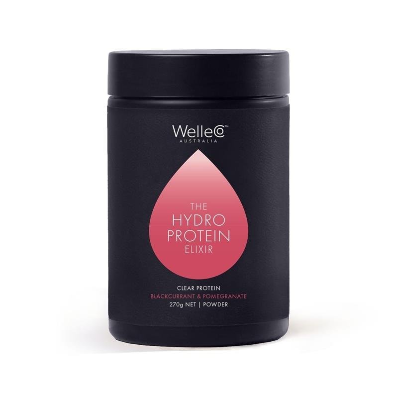 WelleCo The HydroProtein Elixir 蛋白冲调粉 石榴黑加仑味 270g 罐装