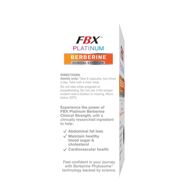 FBX Platinum 小檗碱(黄连素)Clinical Strength 胶囊 40粒