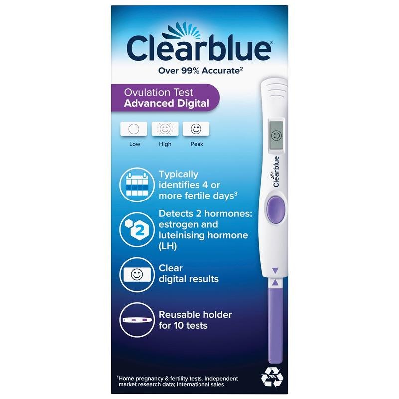 Clearblue 可丽蓝 高级电子排卵测试笔(双激素)10支