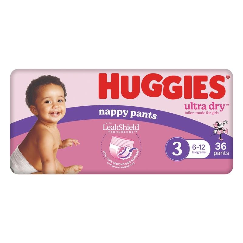 Huggies 好奇 Ultra Dry 女宝拉拉裤 3号(6-12kg)36片