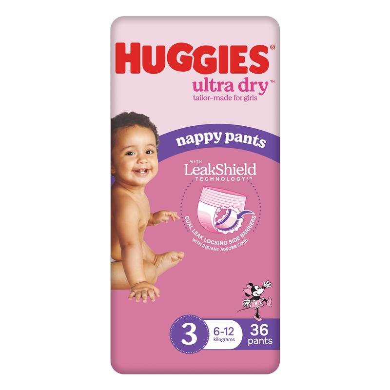 Huggies 好奇 Ultra Dry 女宝拉拉裤 3号(6-12kg)36片