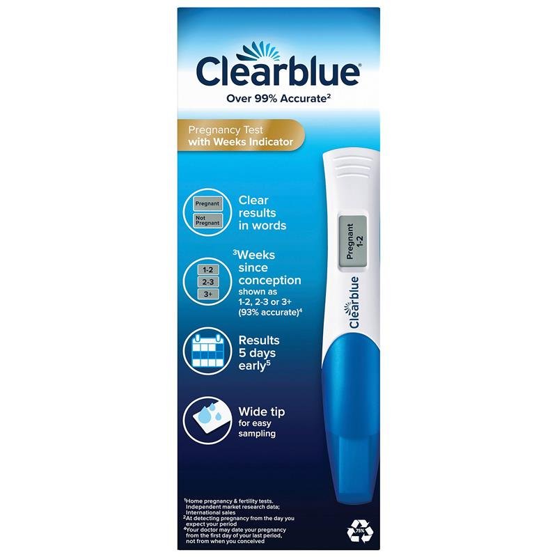 Clearblue 可丽蓝 电子验孕棒(含孕周显示)2支装