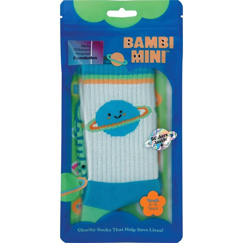 Bambi Mini Co. 联名公益儿童袜 Happy Dreams 星球款(5-8岁)2025