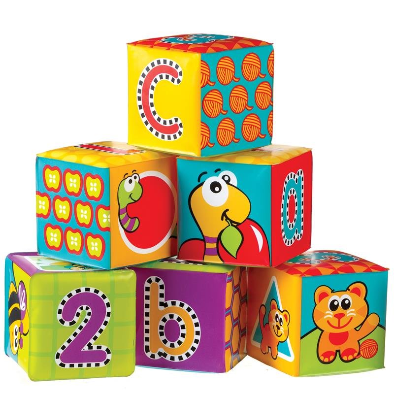 Playgro 洗澡益智软积木 6块装