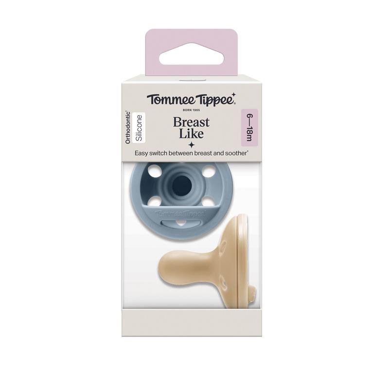 Tommee Tippee 汤美天地 仿母乳安抚奶嘴 6-18个月 2个装