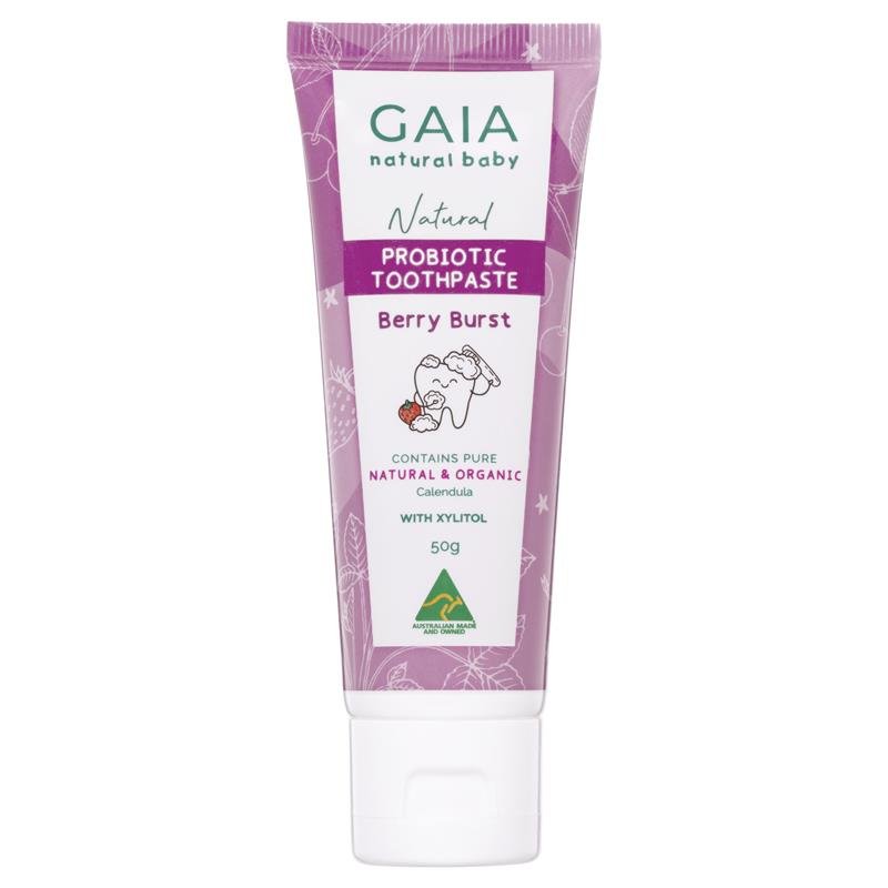 Gaia 天然婴儿益生菌牙膏 莓果味 50g
