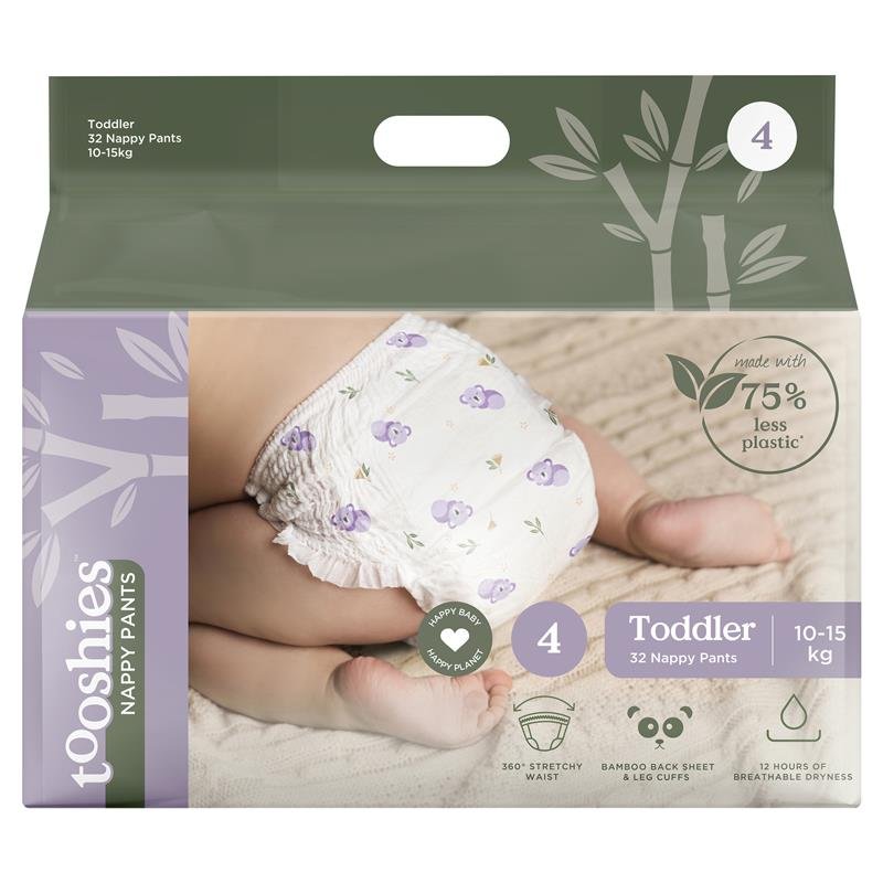 Tooshies 环保拉拉裤 4号 幼儿 10-15kg 32片装