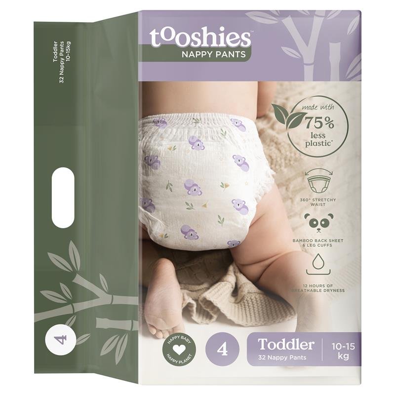 Tooshies 环保拉拉裤 4号 幼儿 10-15kg 32片装